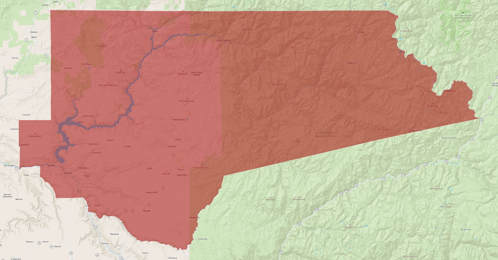 Idaho Clearwater County