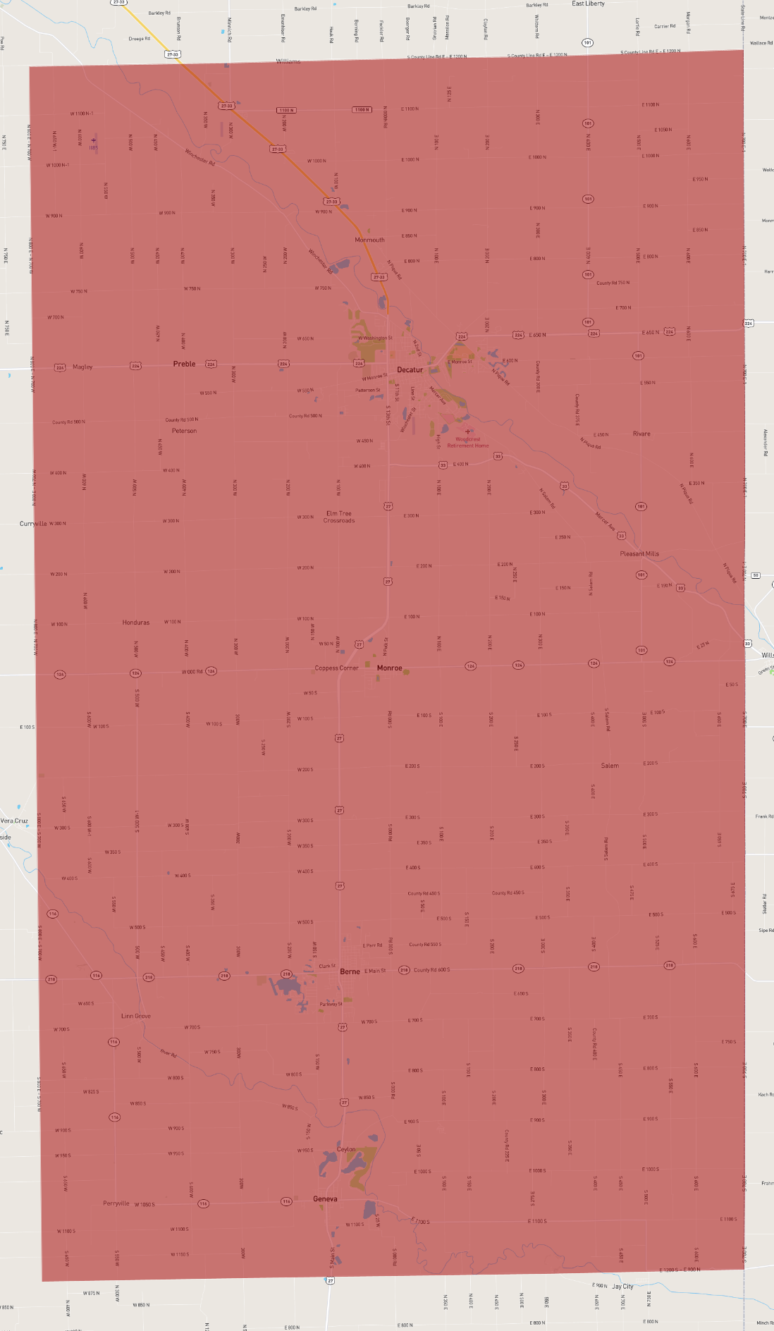 Indiana Adams County