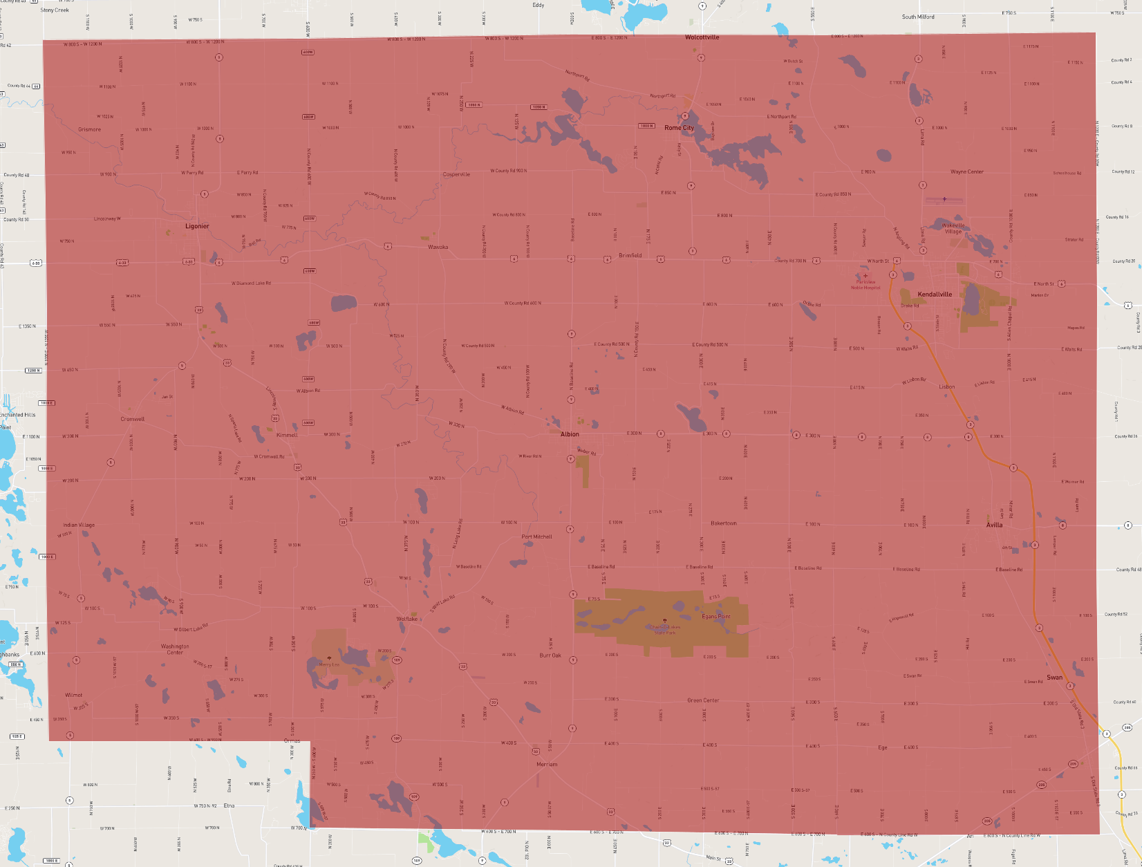 Indiana Noble County AtlasBig indiana-noble-county-atlasbig
