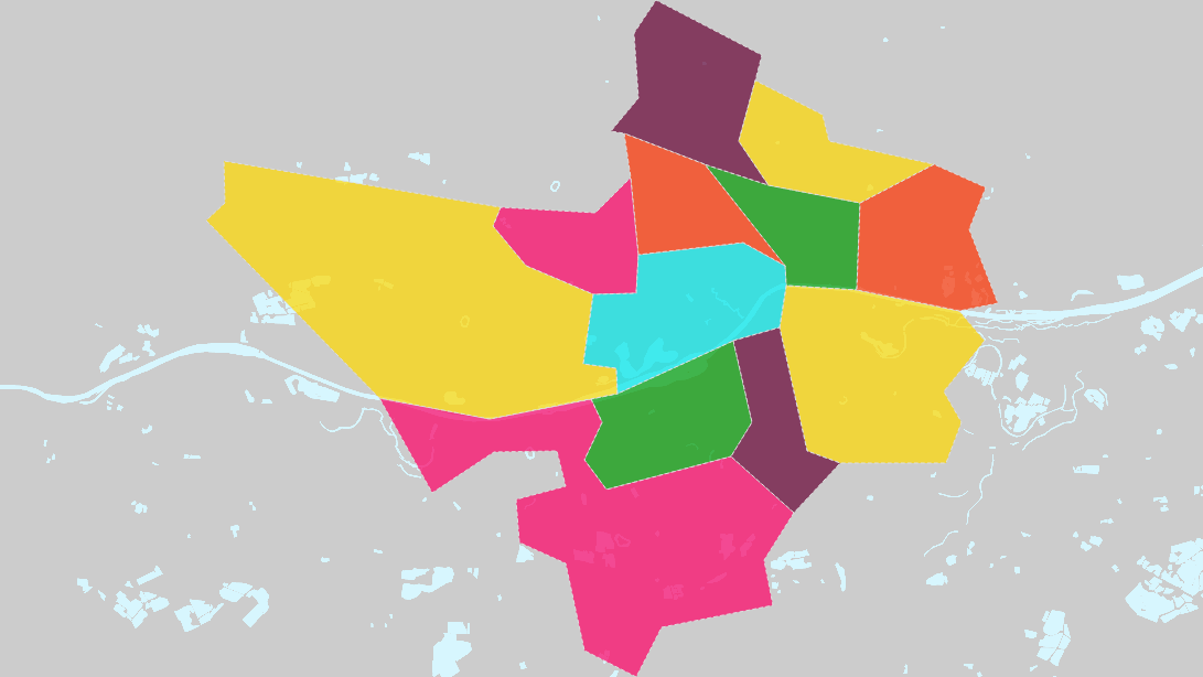 Ingolstadt Stadtbezirke Karte - AtlasBig.com