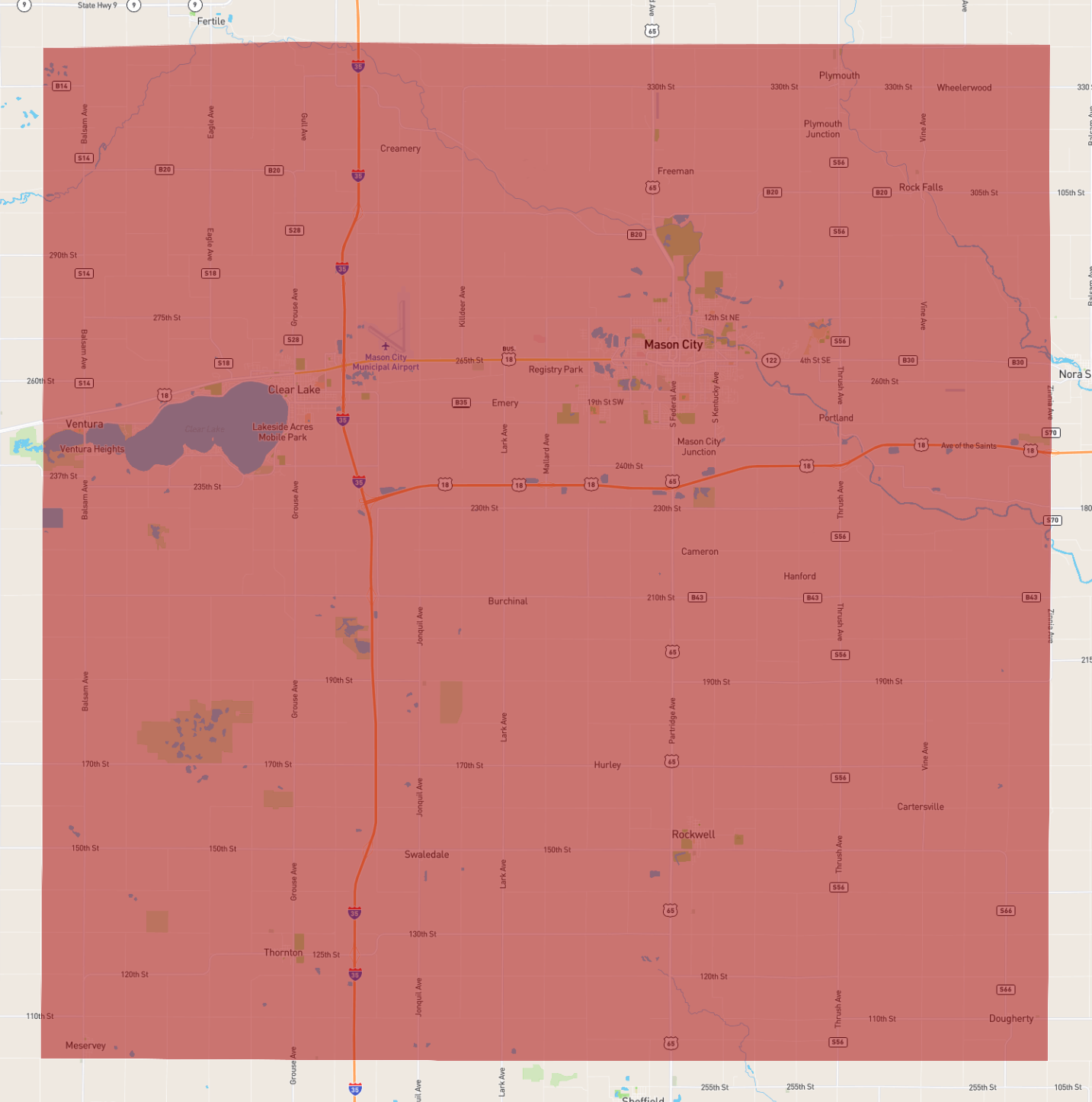 Iowa Cerro Gordo County