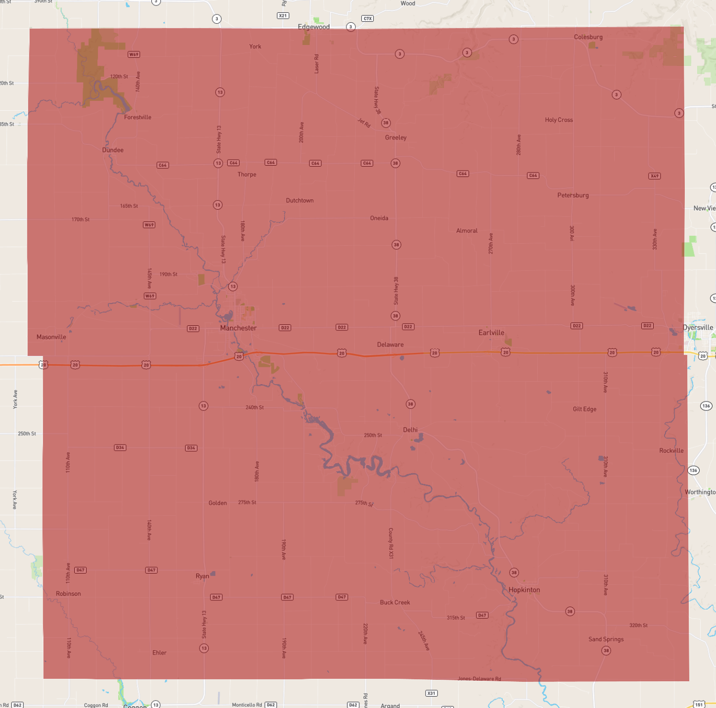 Iowa Delaware County