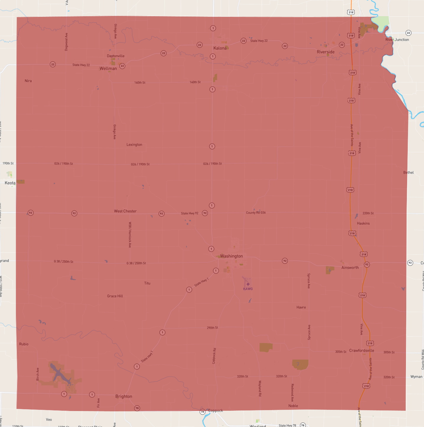 Iowa Washington County