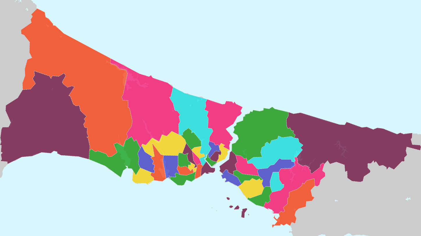 tulcea harta istanbul ilceleri haritasi