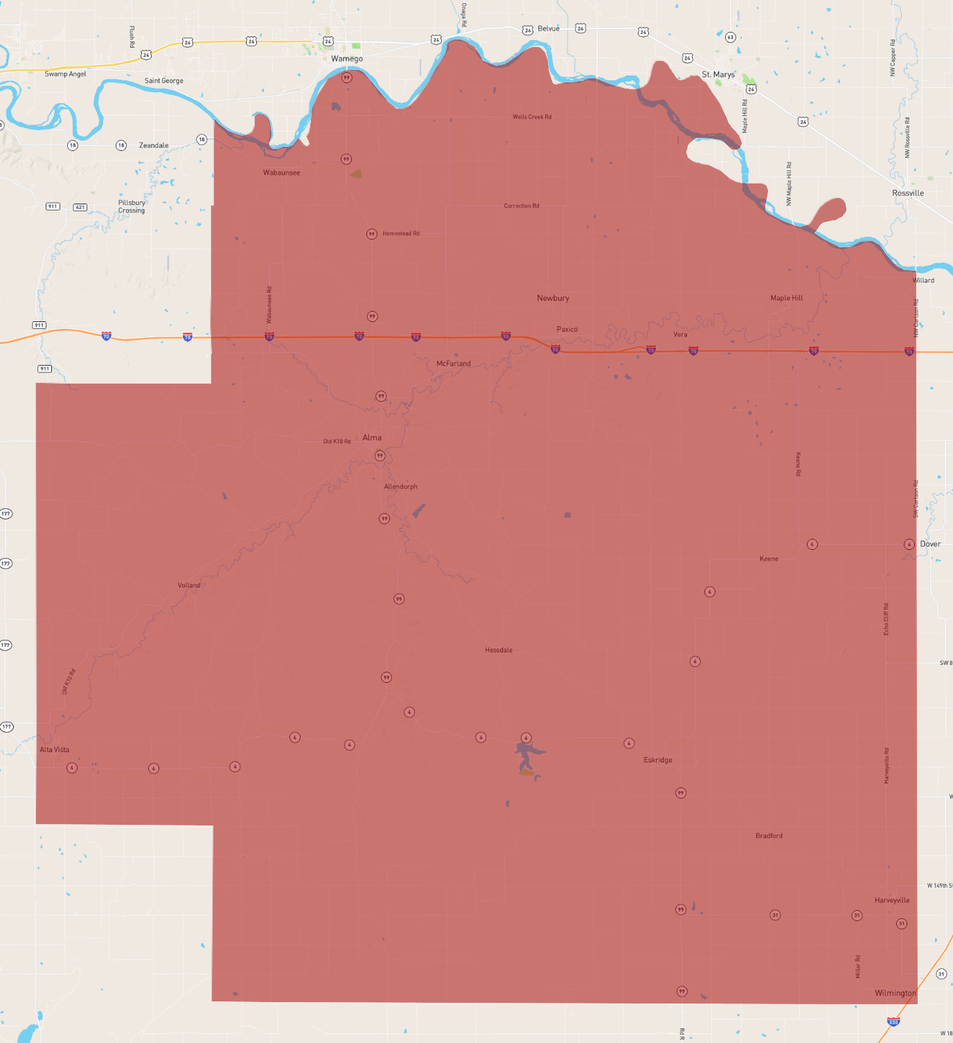 Kansas Wabaunsee County