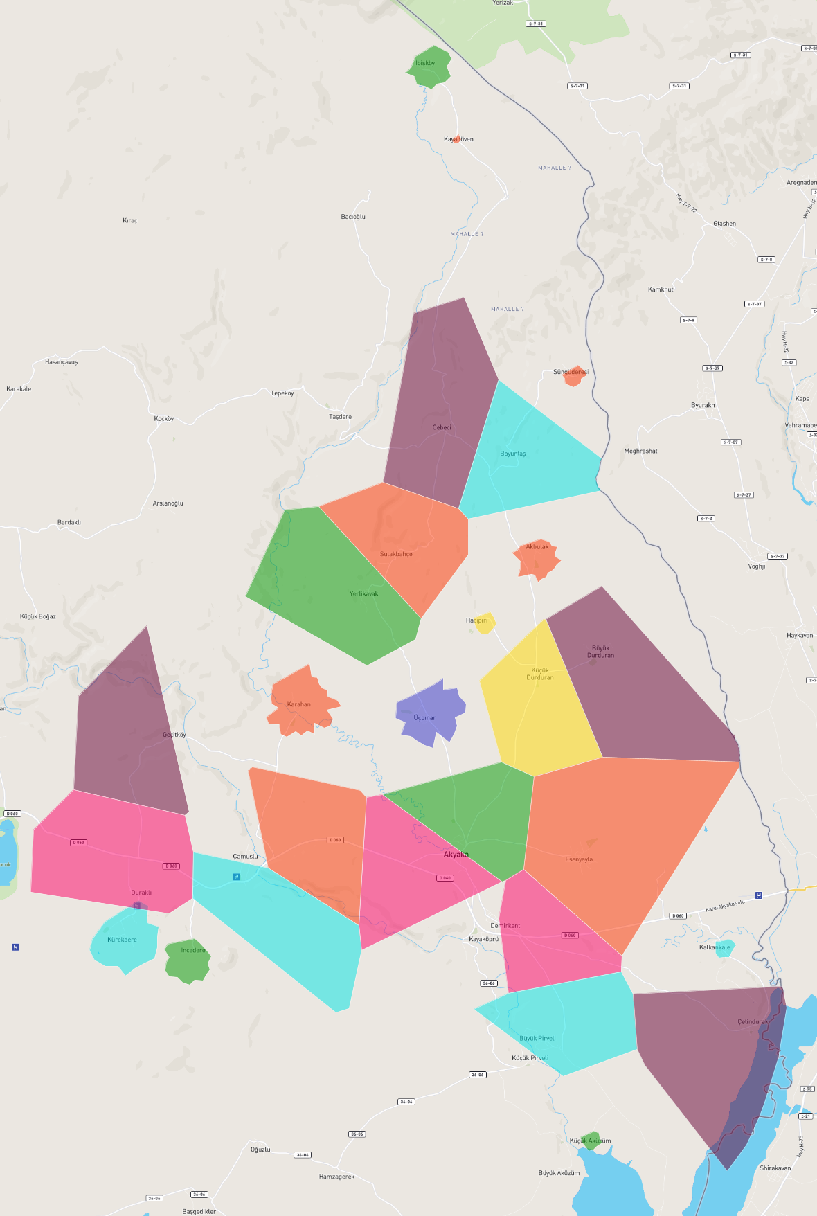 Kars Akyaka'nın Mahalleleri