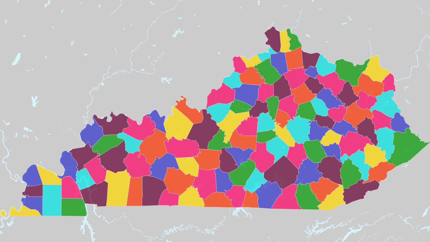 Interactive Map Of Kentucky Counties