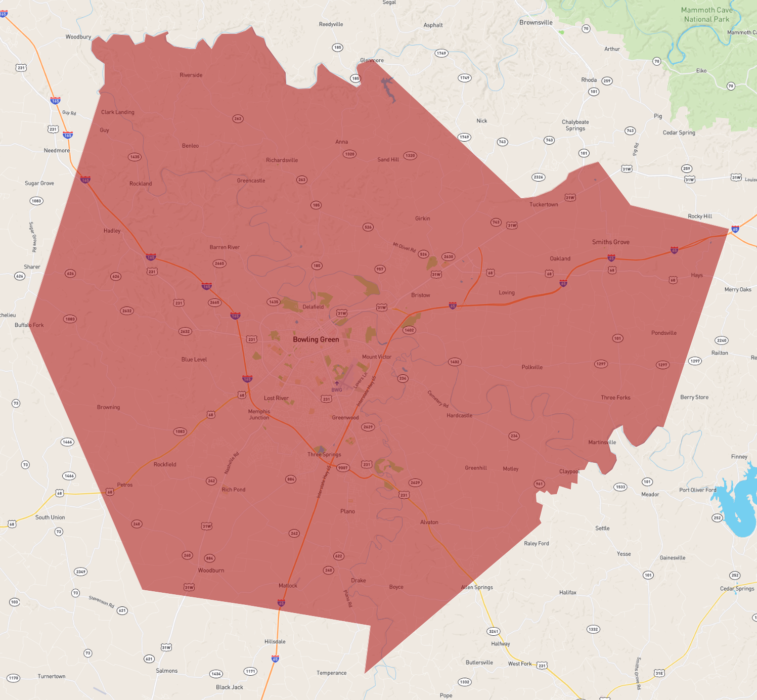 Warren County Ky Map Kentucky Warren County - Atlasbig.com