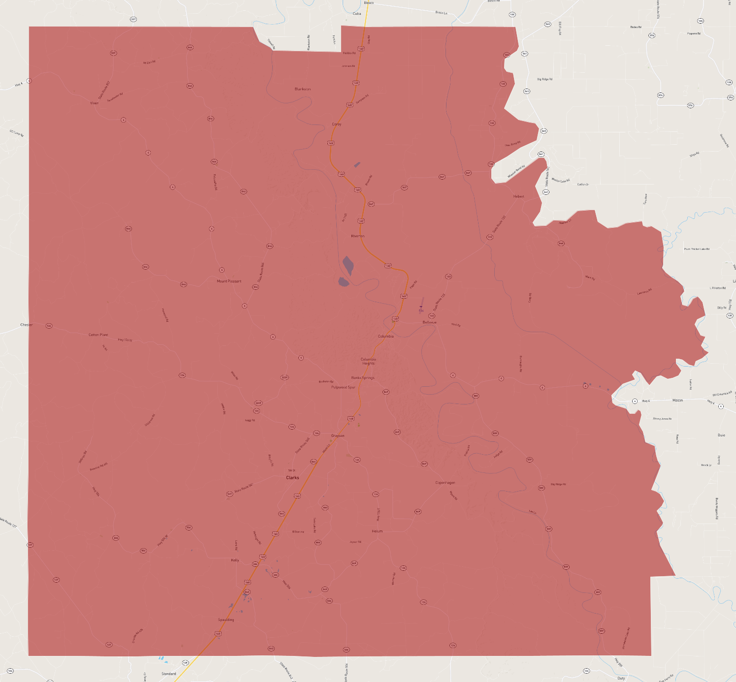 Louisiana Caldwell Parish
