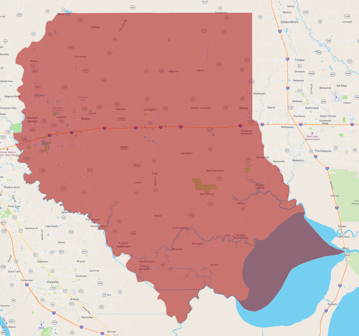 Louisiana Livingston Parish