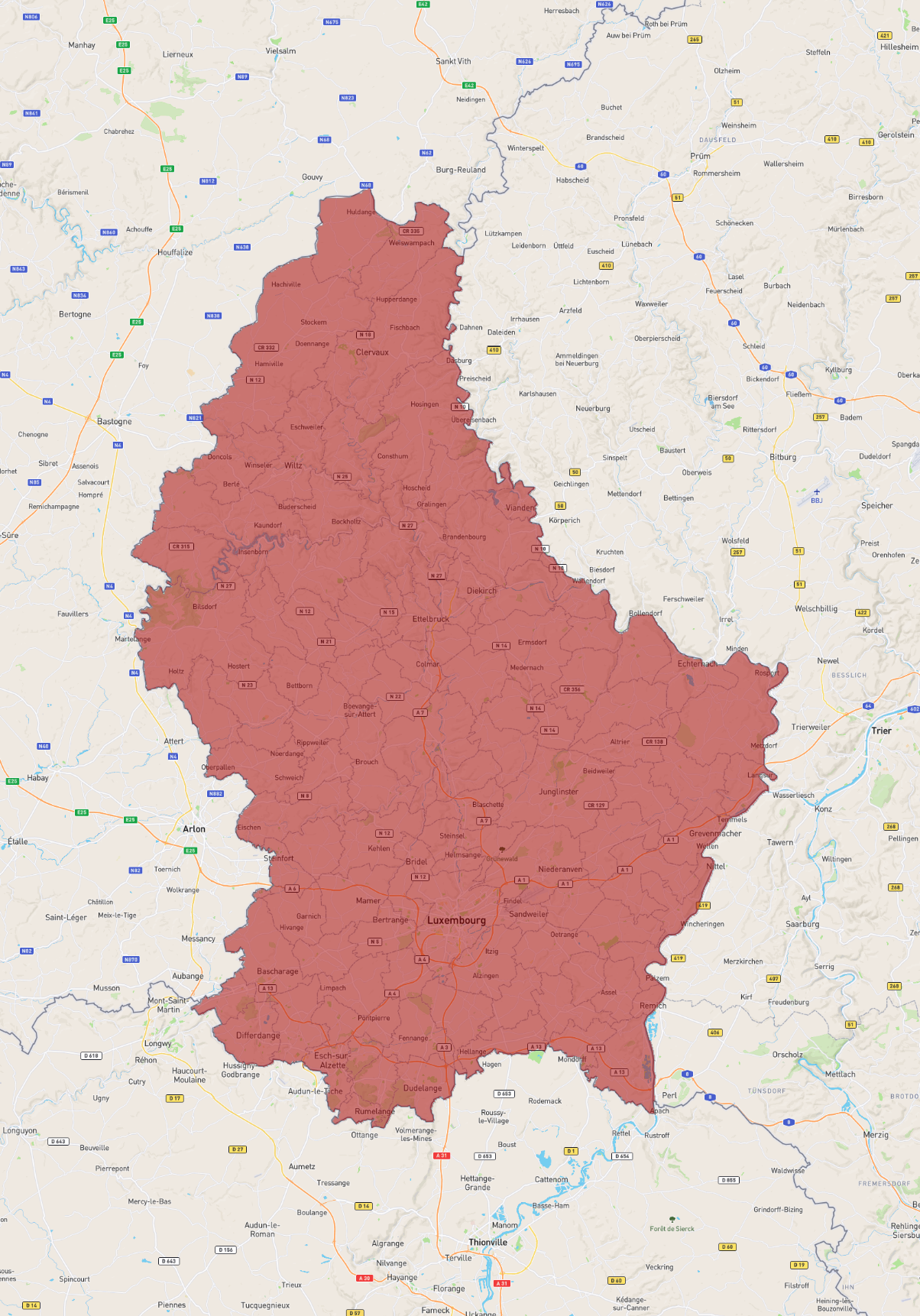 Luxembourg - AtlasBig.com