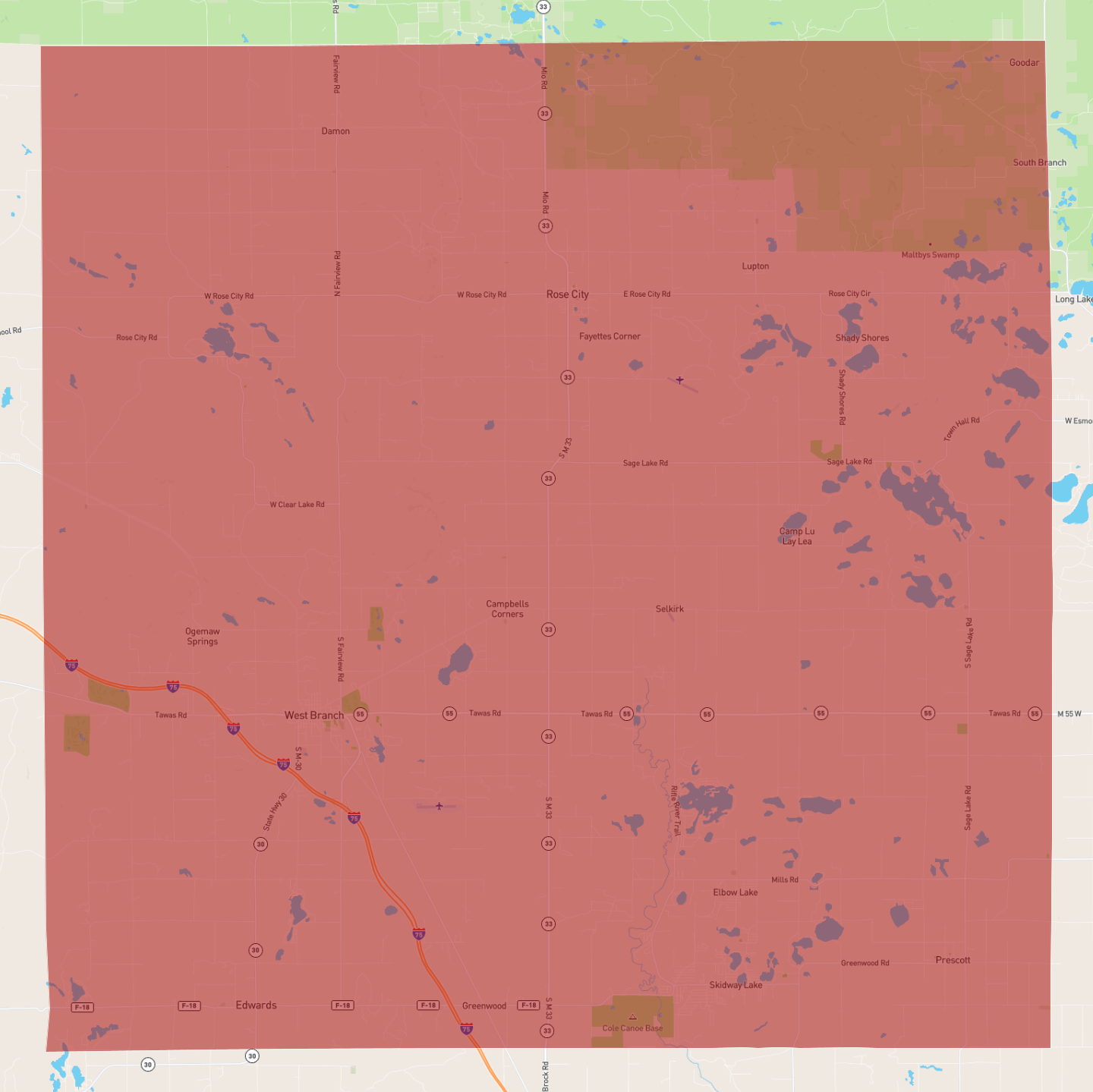 Michigan Ogemaw County