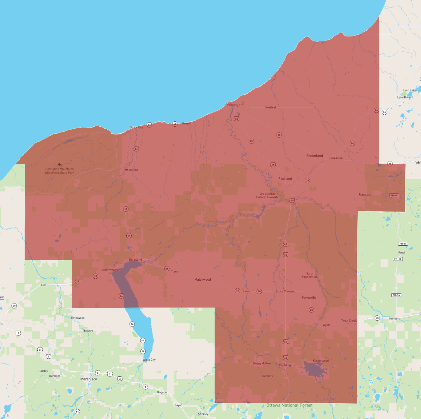 Michigan Ontonagon County