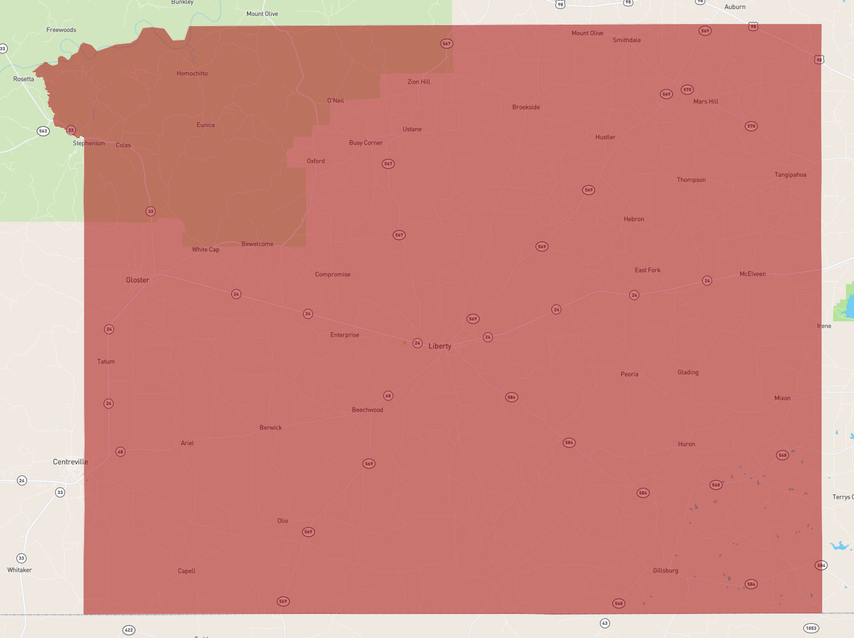 Mississippi Amite County