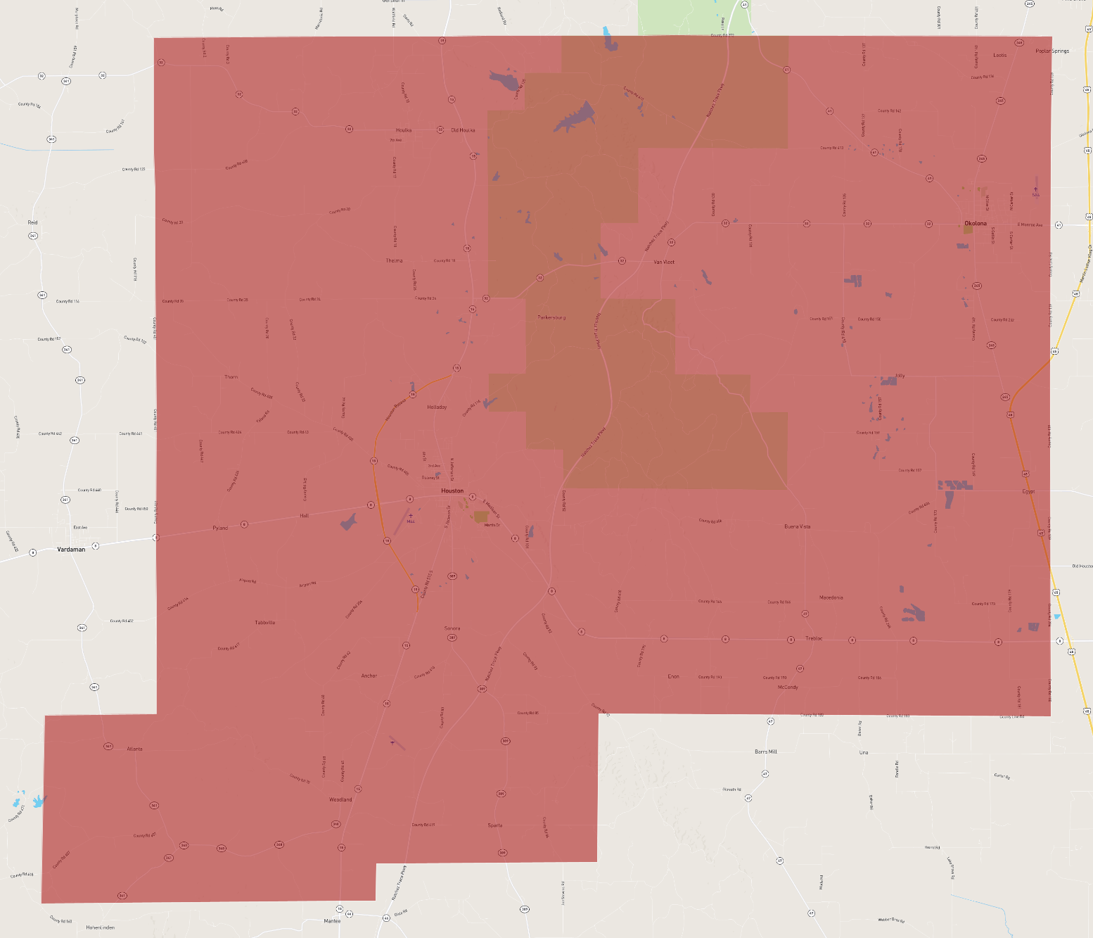 Mississippi Chickasaw County