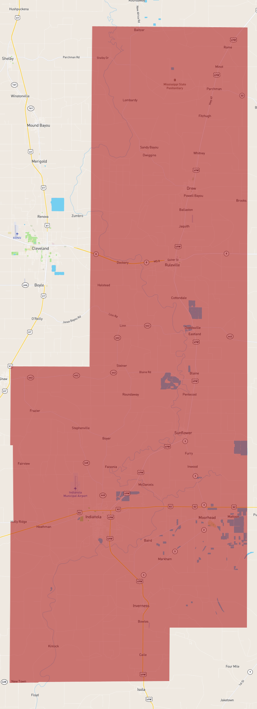 Mississippi Sunflower County