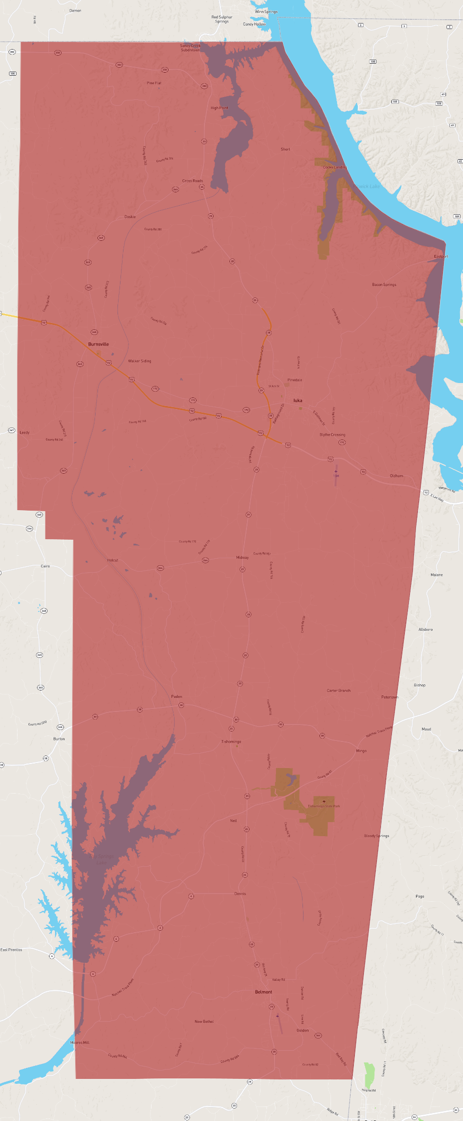 Mississippi Tishomingo County