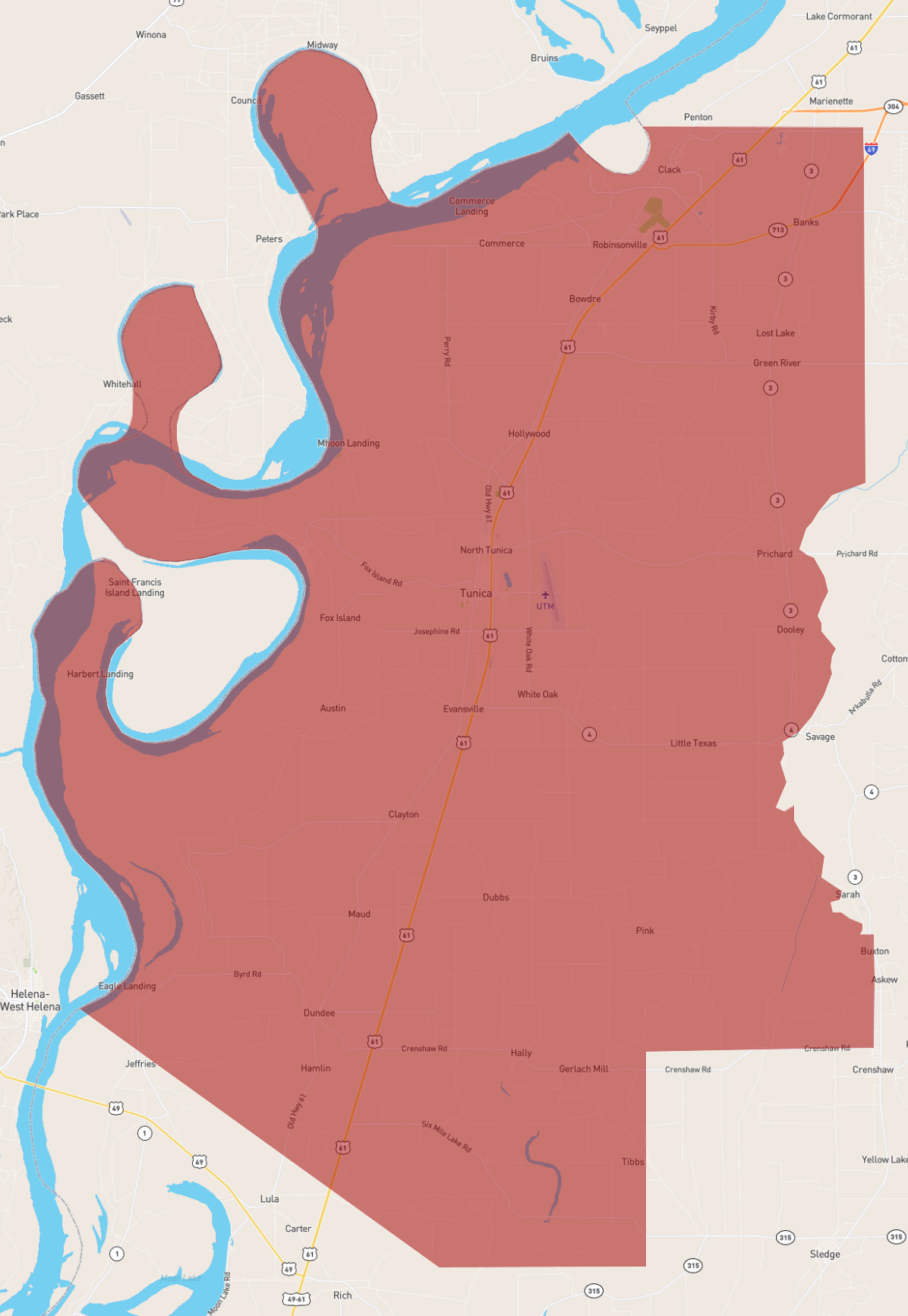 Mississippi Tunica County