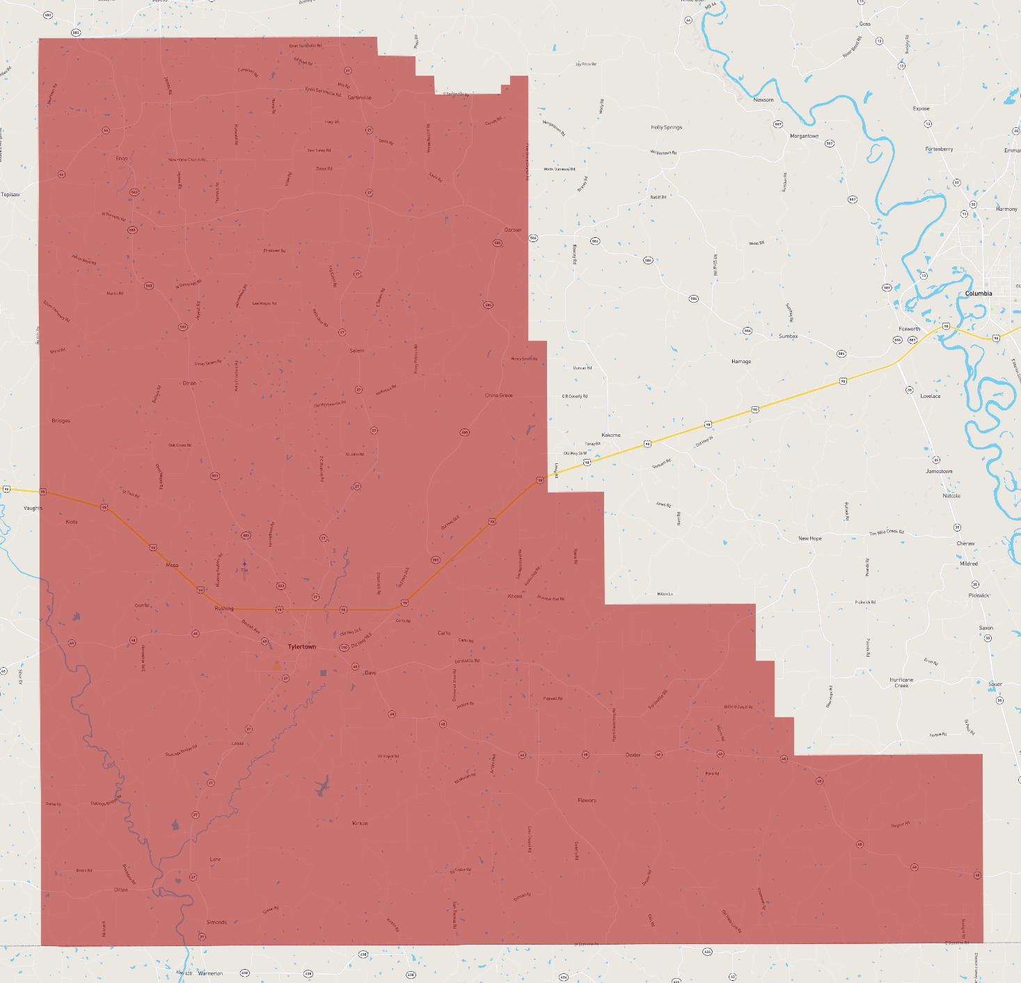 Mississippi Walthall County