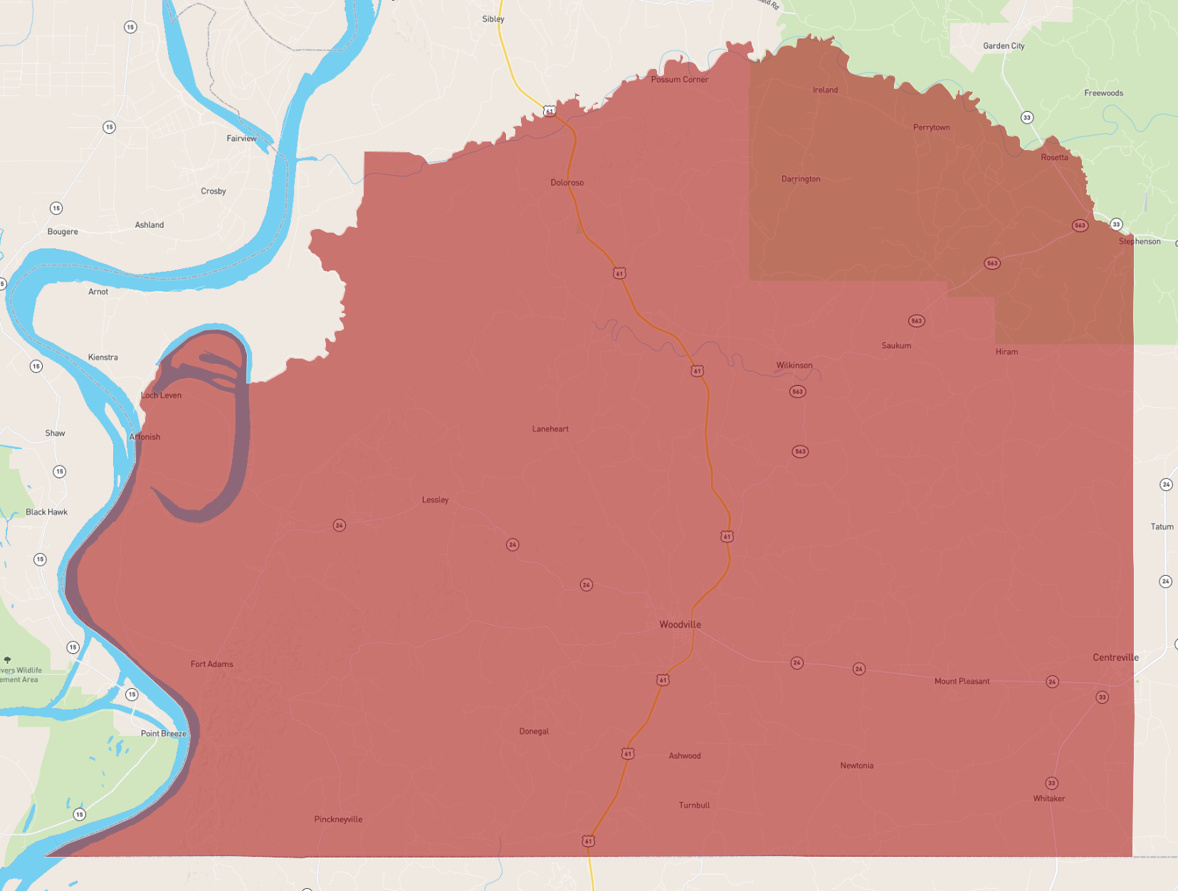 Mississippi Wilkinson County