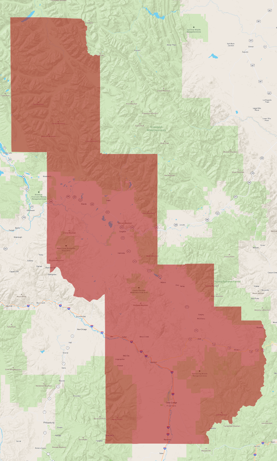 Powell Zip Code Map Montana Powell County Zip Codes vrogue.co