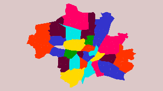 Münchener Bezirksteile Karte Thumbnail