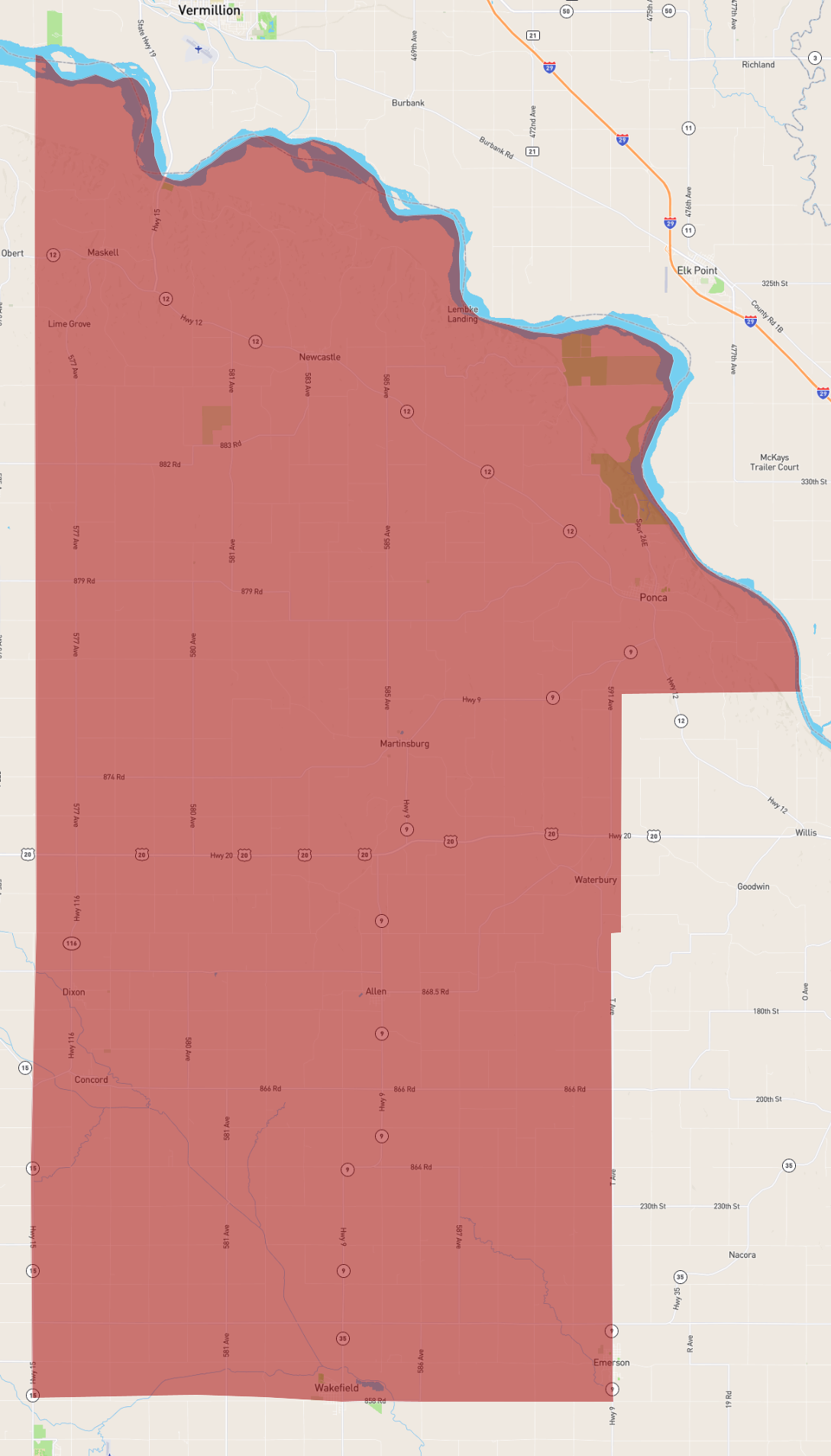 Nebraska Dixon County