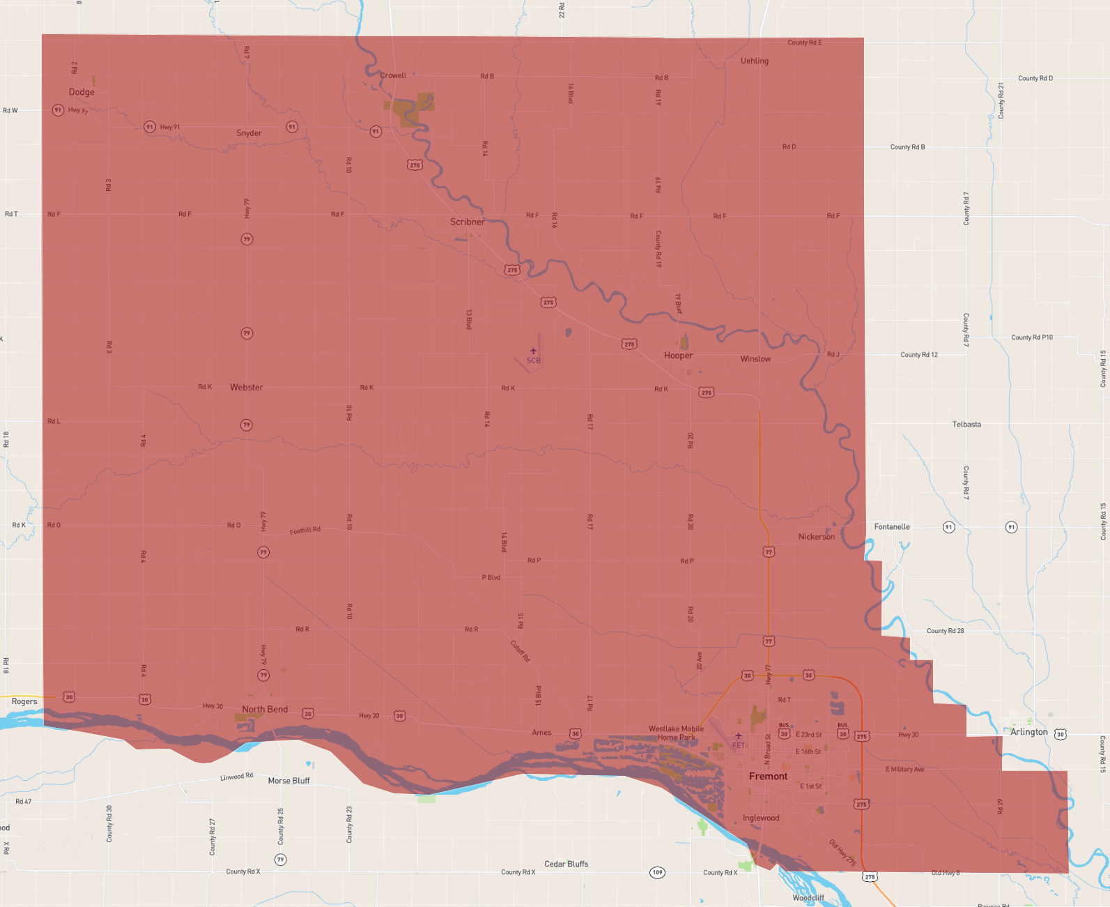 Nebraska Dodge County