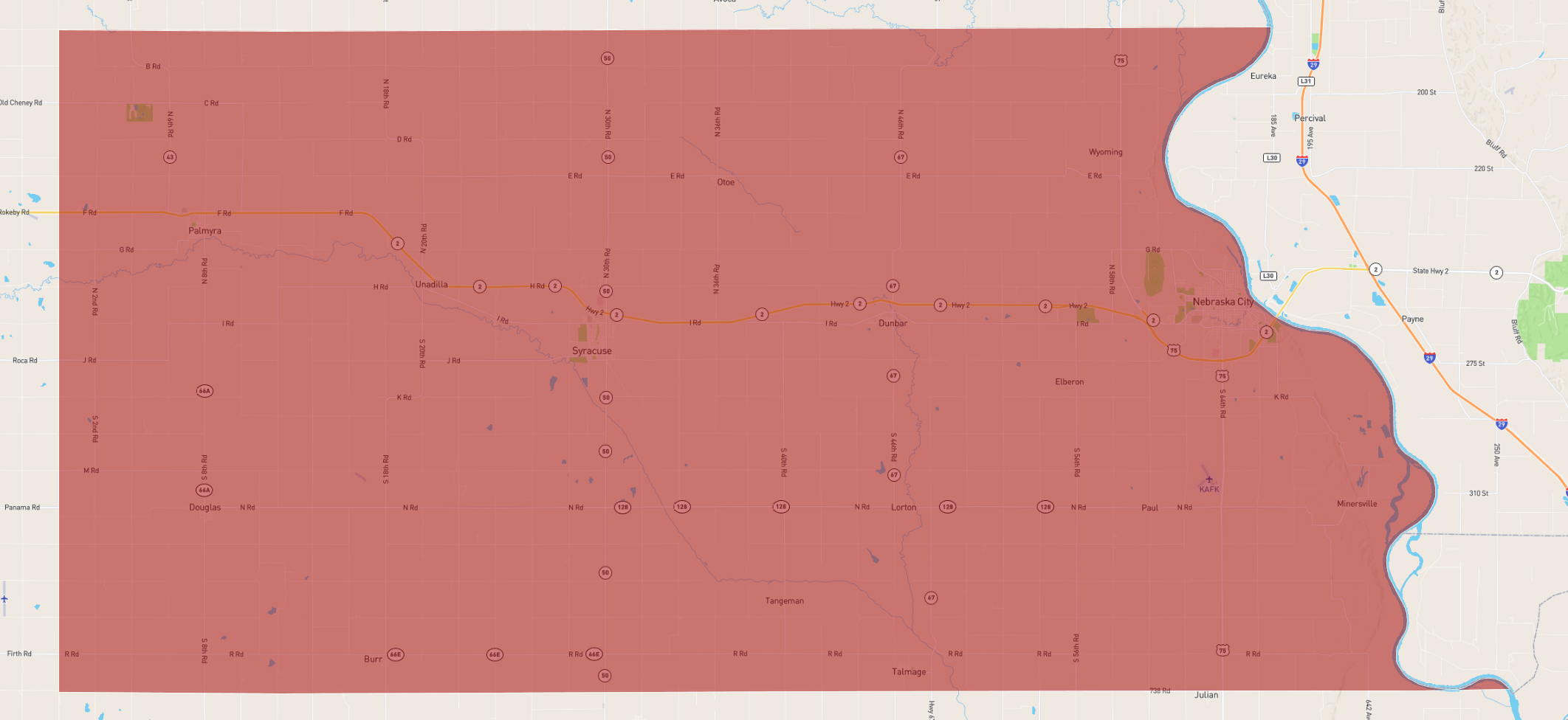 Nebraska Otoe County