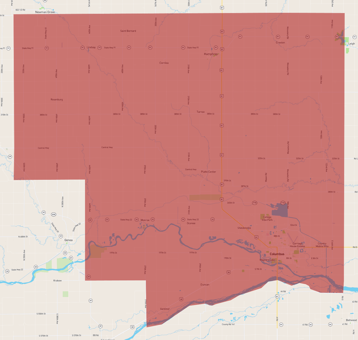 Nebraska Platte County