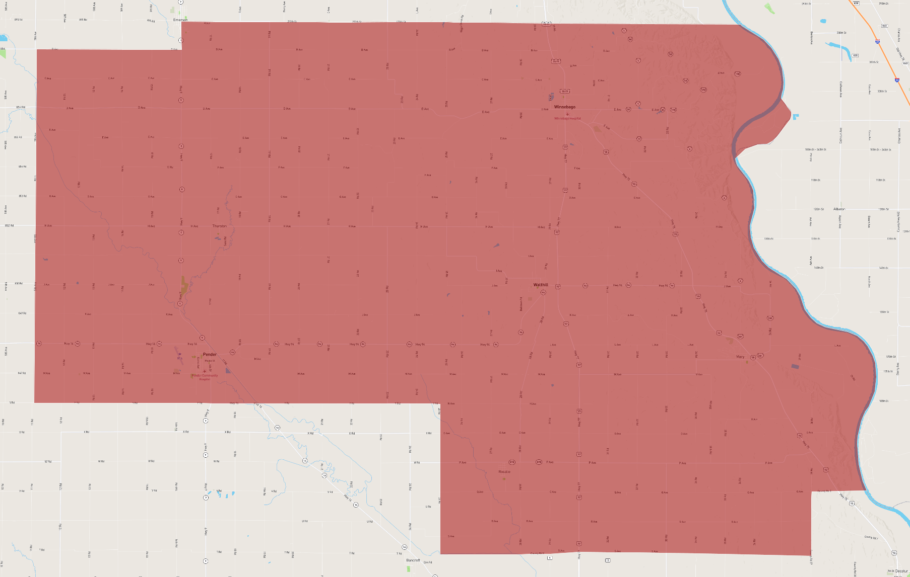 Nebraska Thurston County