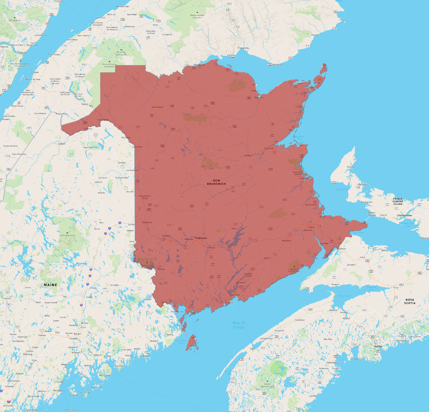 New Brunswick - AtlasBig.com