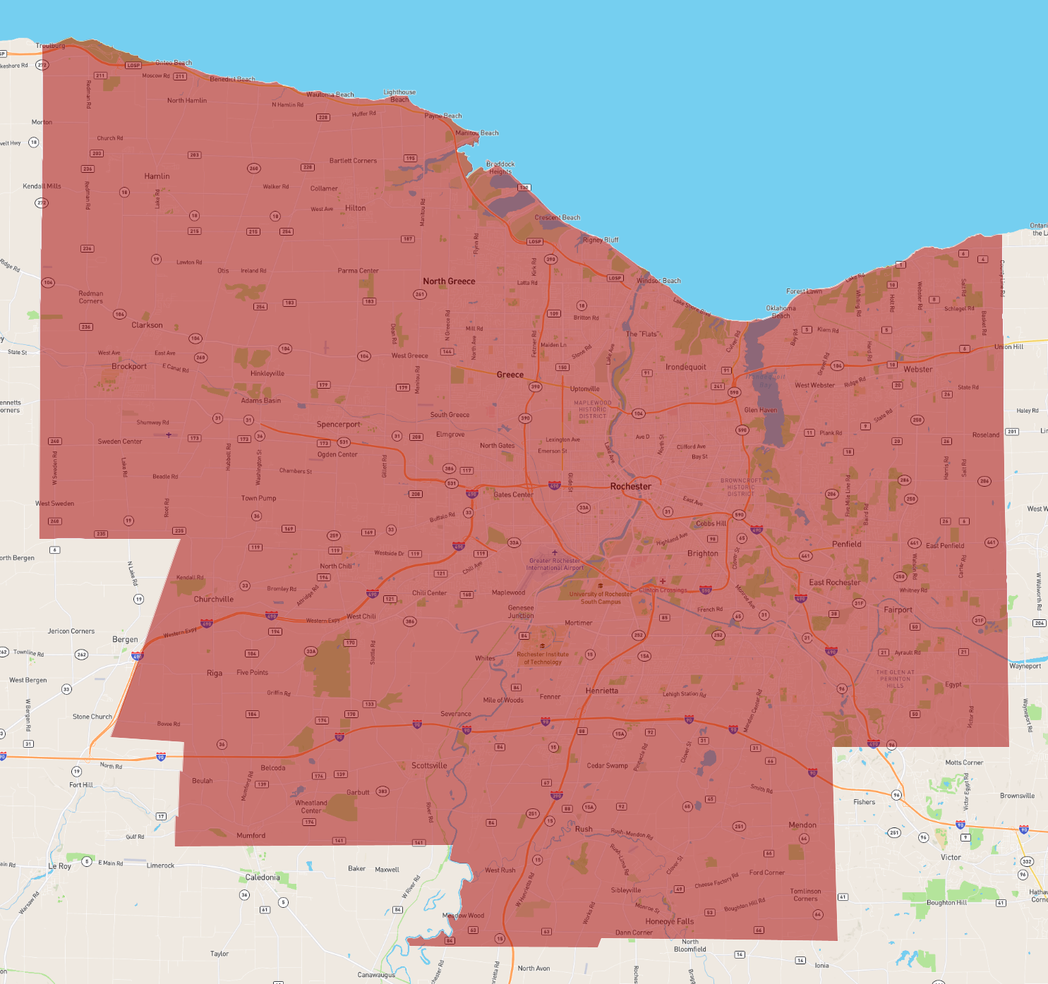 New York Monroe County