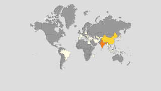 Wereldwijde zijdeproductie per land Thumbnail