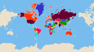 Interactieve kaart van landen Thumbnail