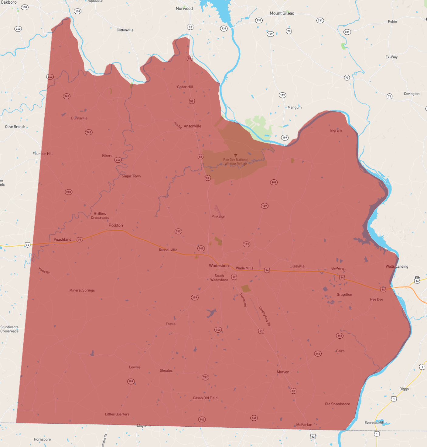 North Carolina Anson County