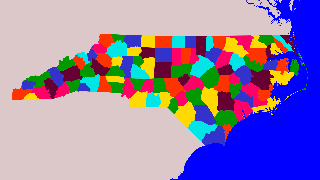 Counties of North Carolina Thumbnail