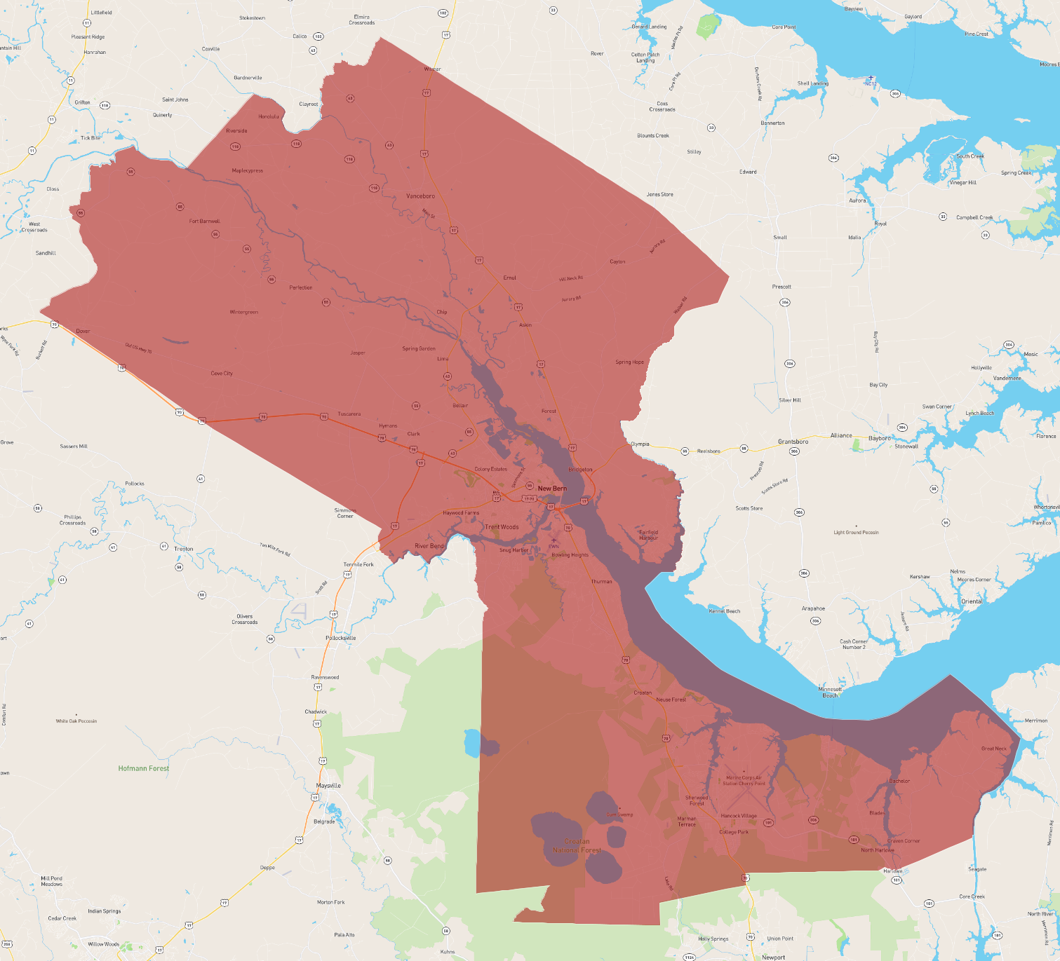 North Carolina Craven County
