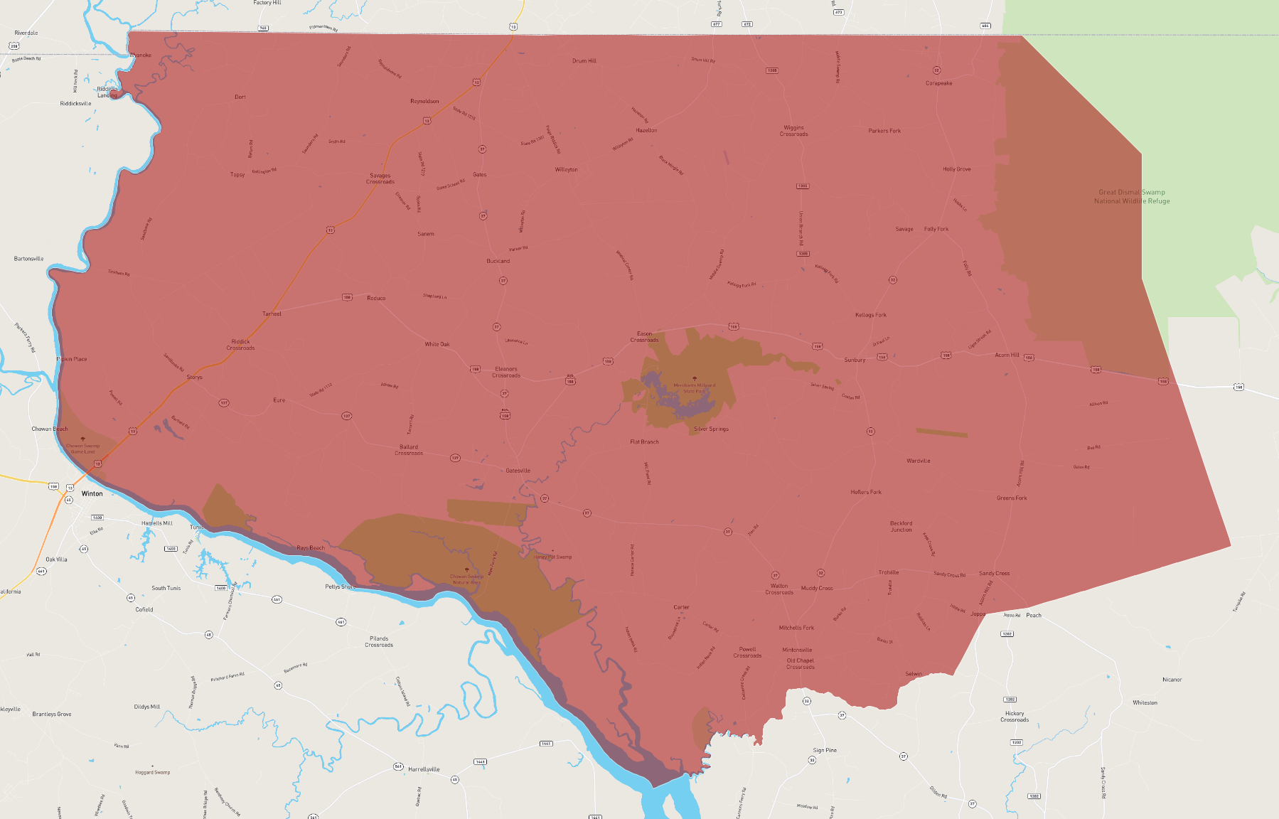 North Carolina Gates County