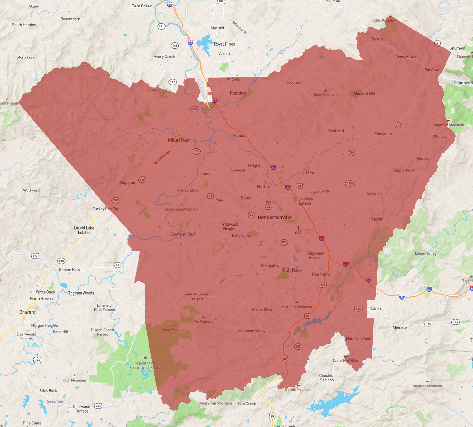 North Carolina Henderson County