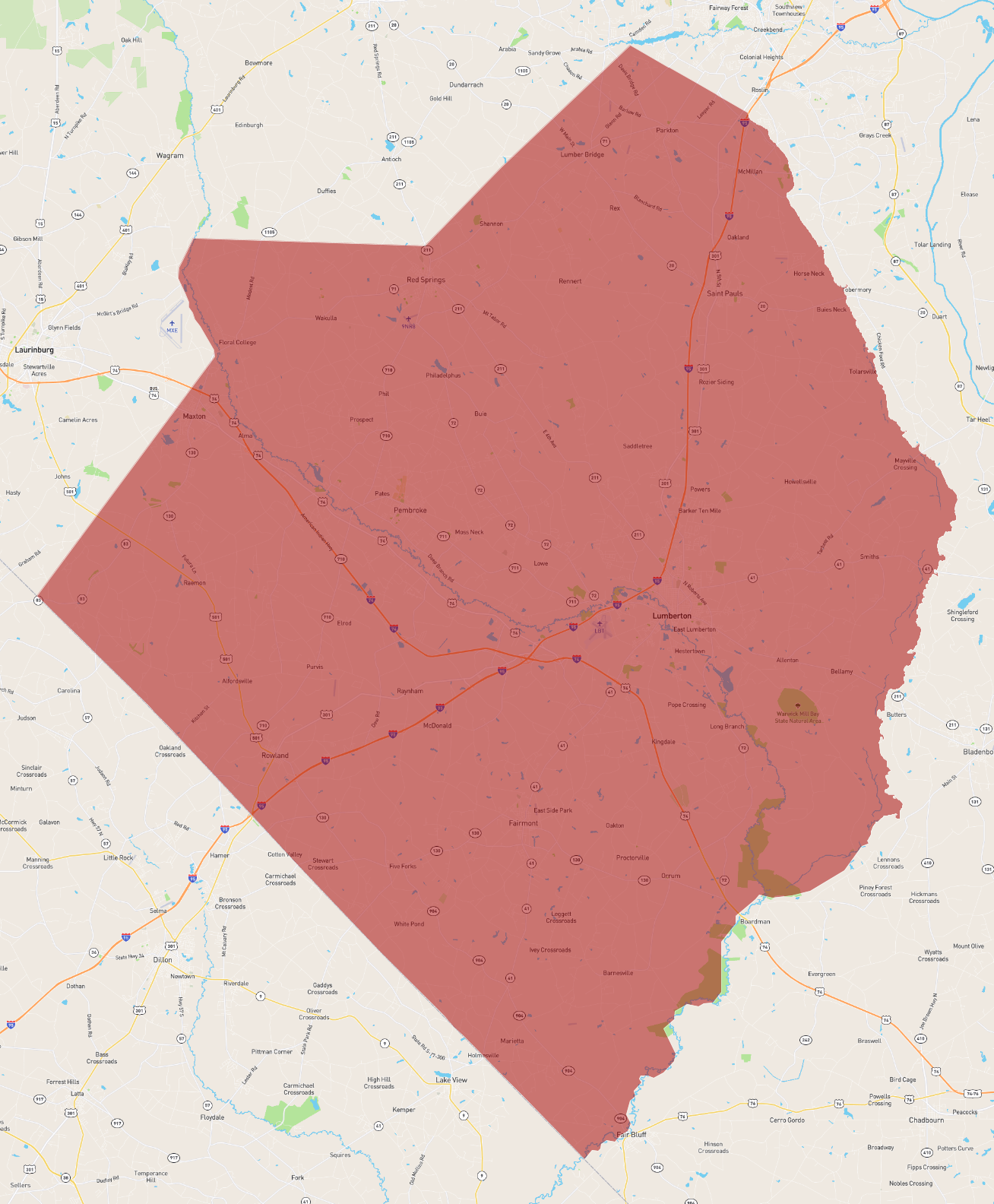 North Carolina Robeson County
