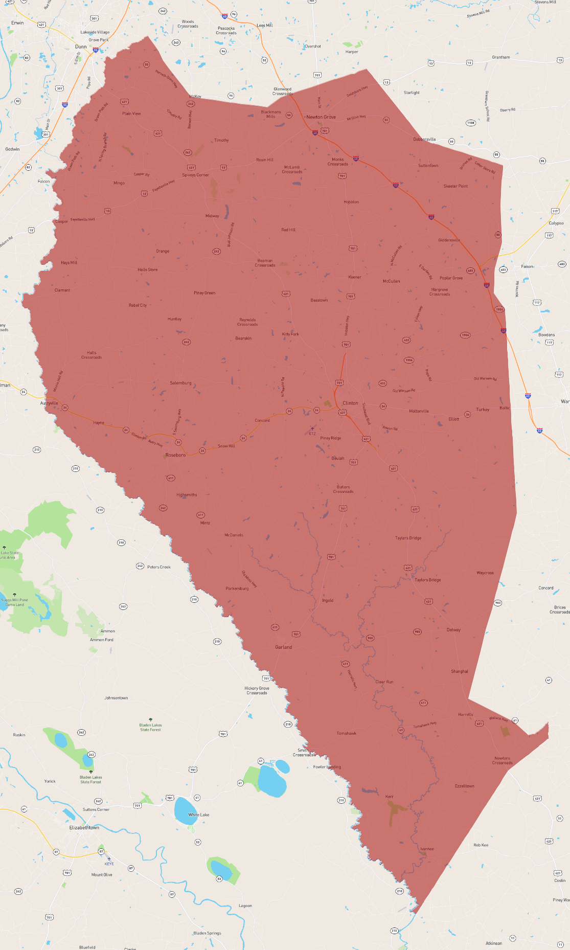 North Carolina Sampson County