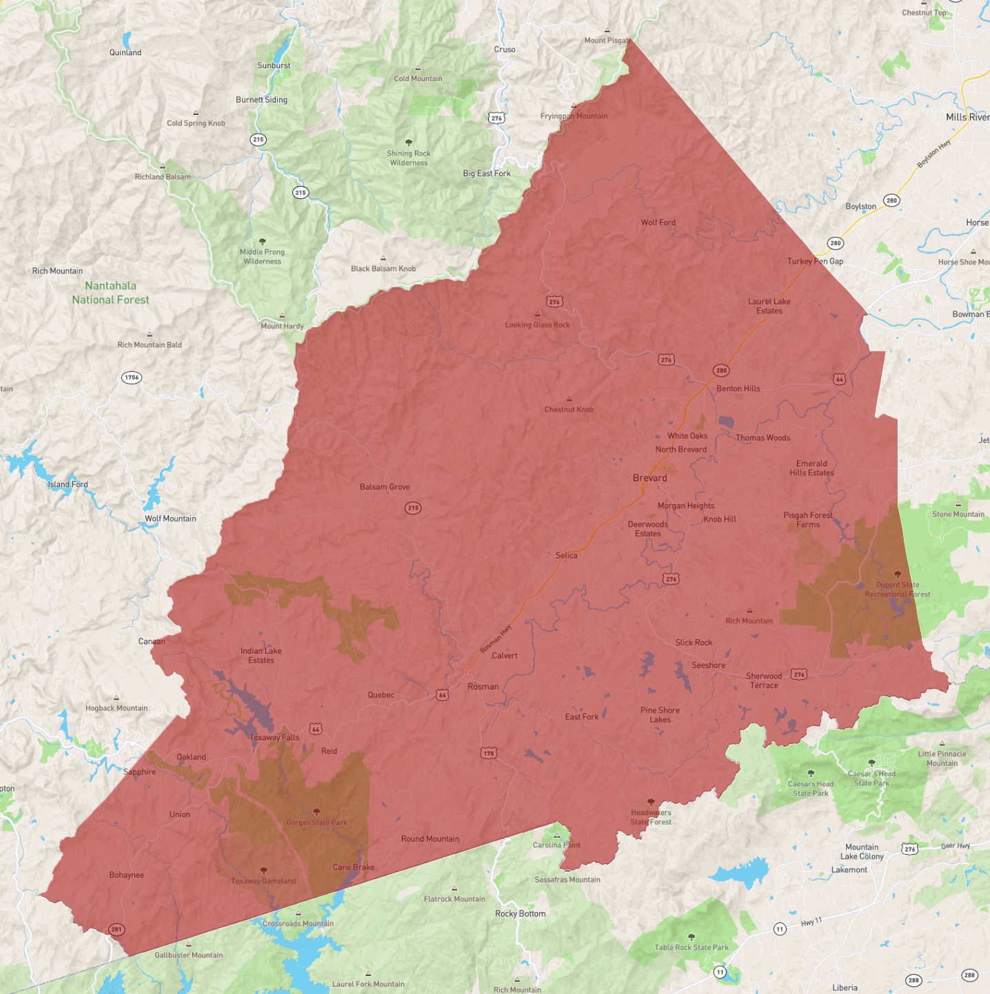 North Carolina Transylvania County