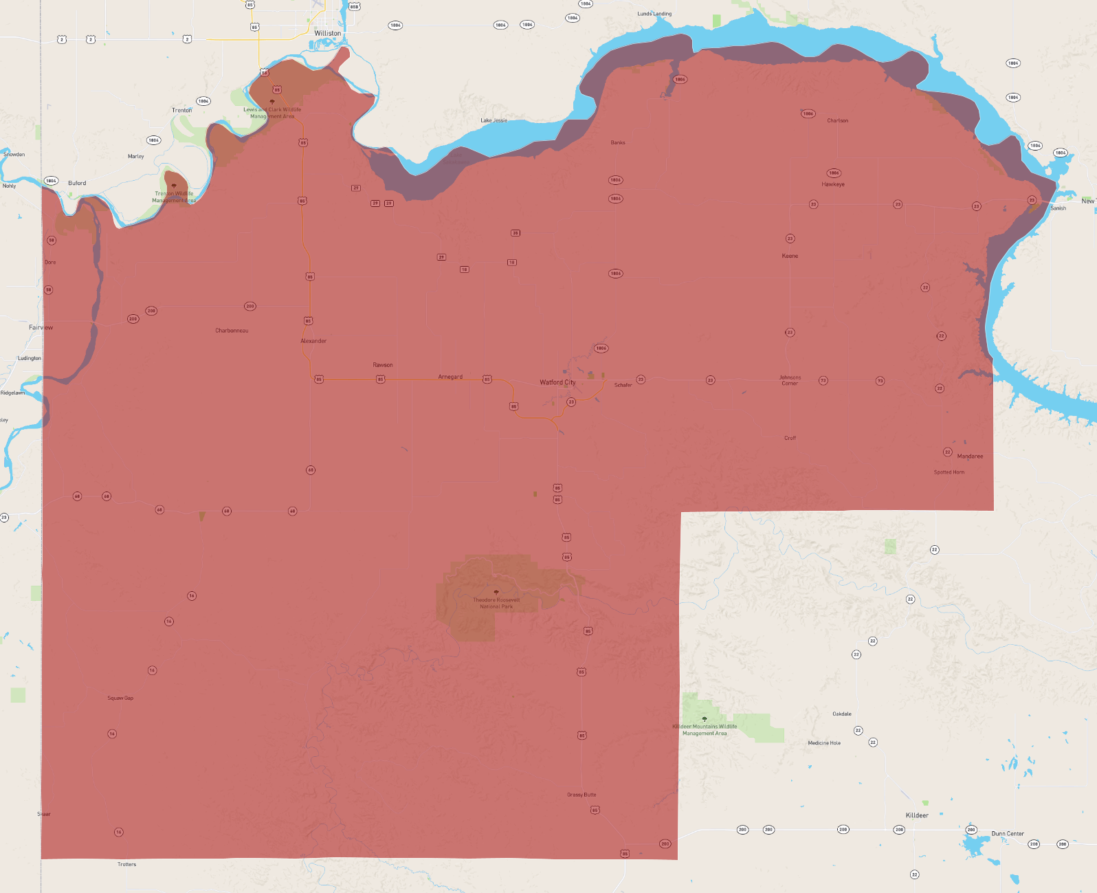 North Dakota McKenzie County