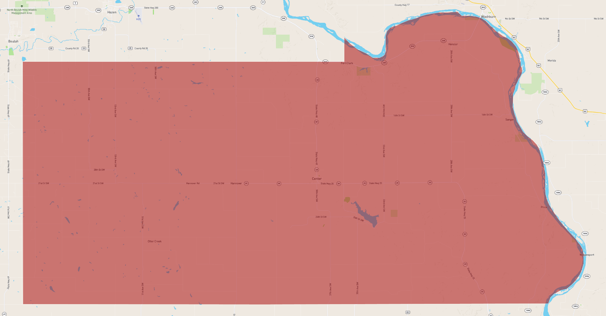 North Dakota Oliver County