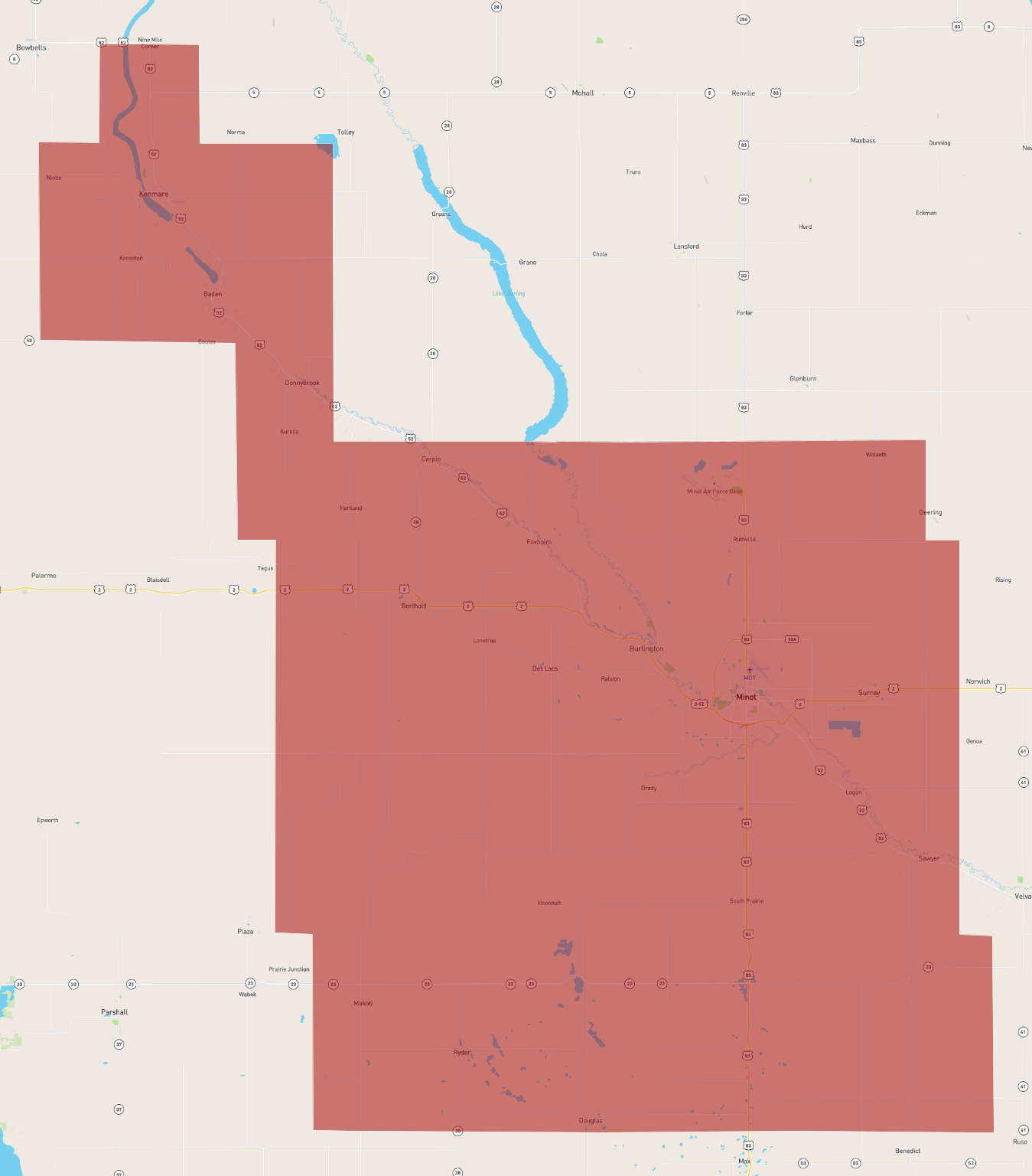 North dakota ward county atlasbig
