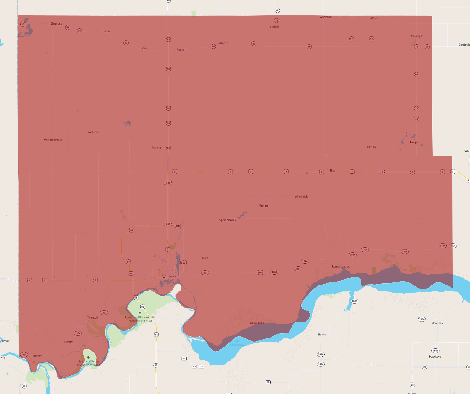 North Dakota Williams County