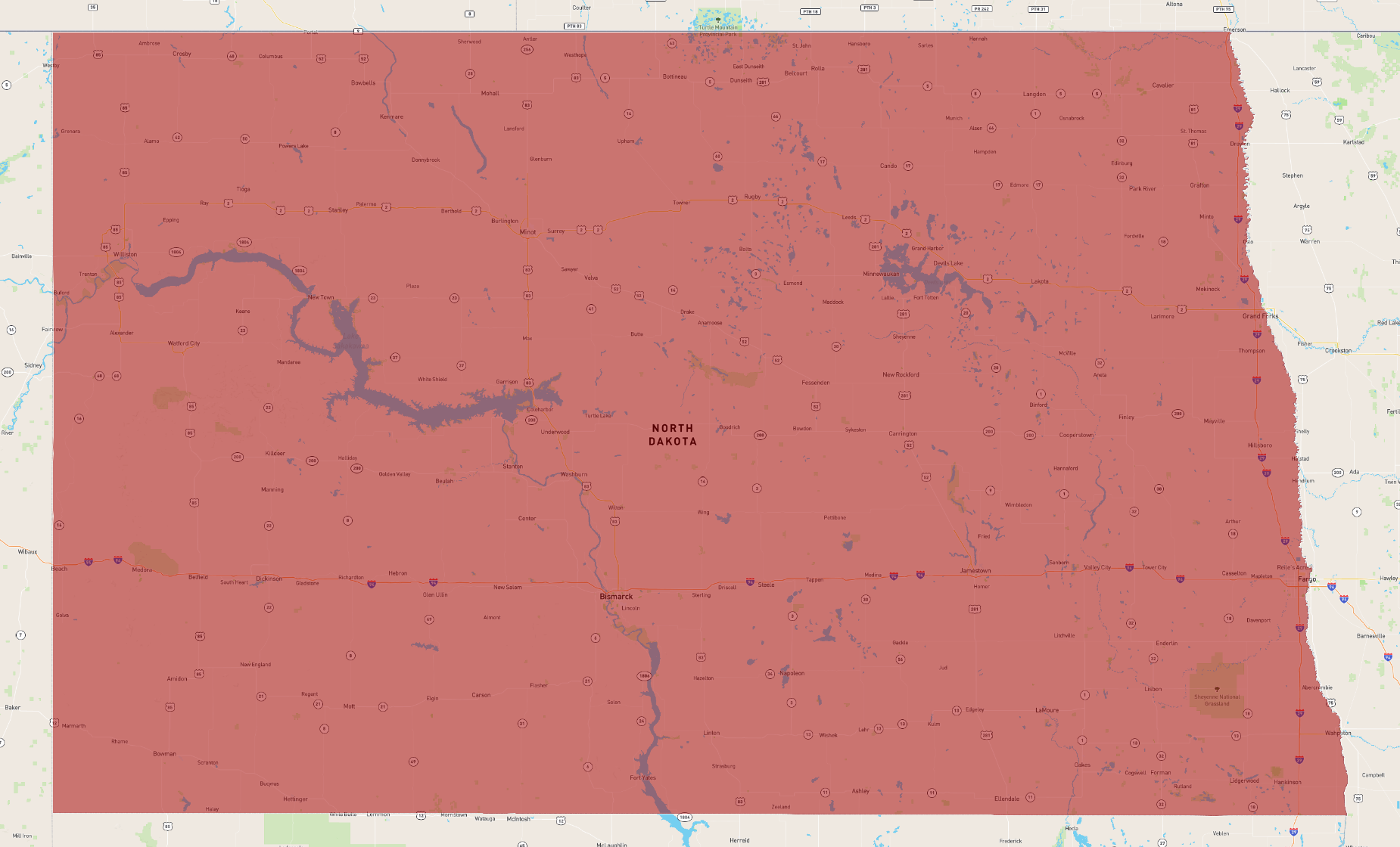 North dakota atlasbig
