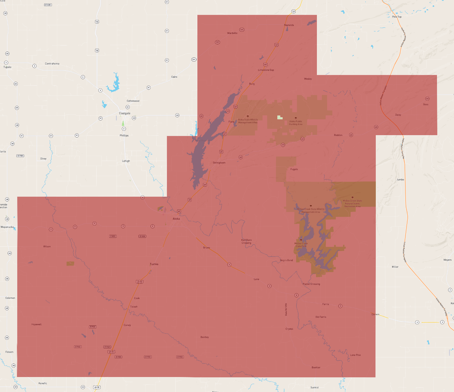 Oklahoma Atoka County