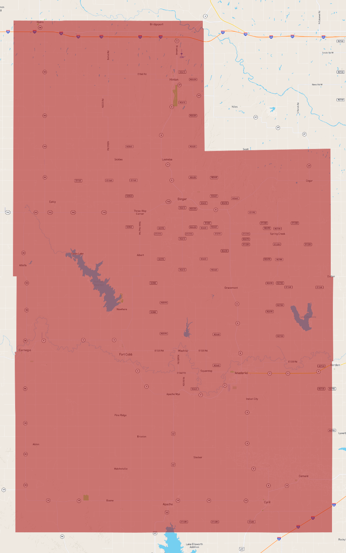Oklahoma Caddo County